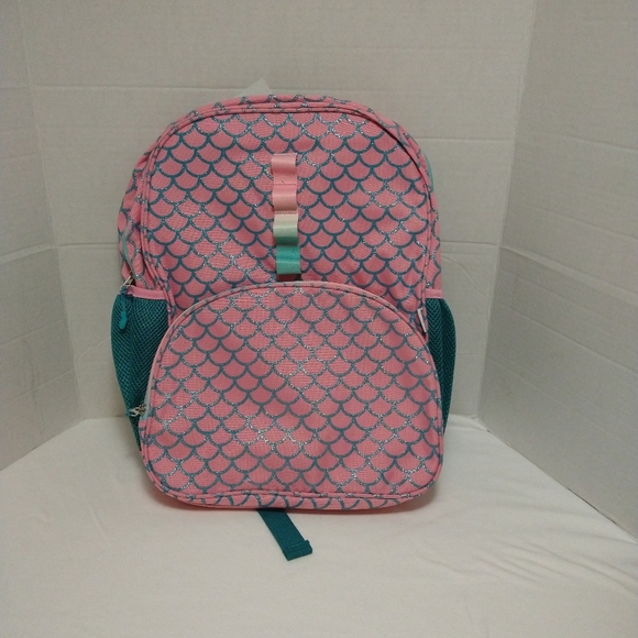 Crckt Pink and Green Mermaid Scales Backpack - Picture 1 of 9
